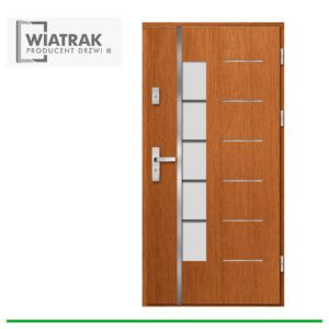 Drzwi drewniane Wiatrak płytowe DP11