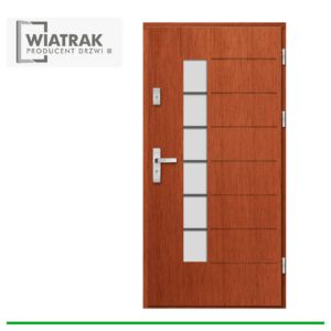 Drzwi drewniane Wiatrak płytowe DP12