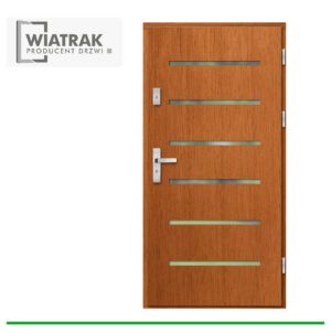 Drzwi drewniane Wiatrak płytowe DP37