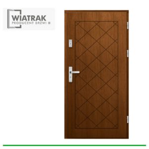 Drzwi drewniane Wiatrak płytowe DP45
