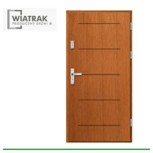 Drzwi drewniane Wiatrak płytowe DP47