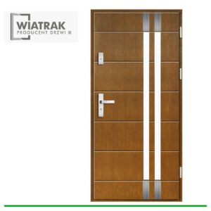 Drzwi drewniane Wiatrak płytowe DP58