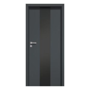 Drzwi POL-SKONE CREATO A03 szyba czarna