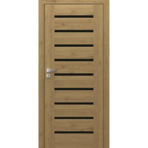 Drzwi Porta KONCEPT grupa A model a.9 z czarna szybą NOWOŚĆ