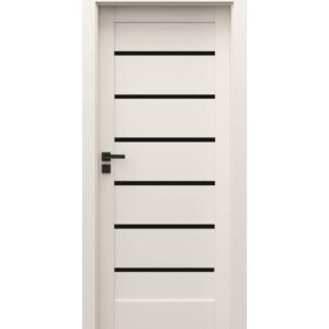 DRZWI WEWNĘTRZNE PORTA VERTE HOME J.6 czarne szybki