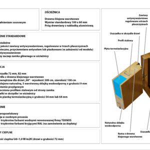 Drzwi Zewnętrzne płytowe Drewmak model DP5A - obrazek 2
